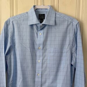 Jos. A. Bank Blue Check Dress Shirt